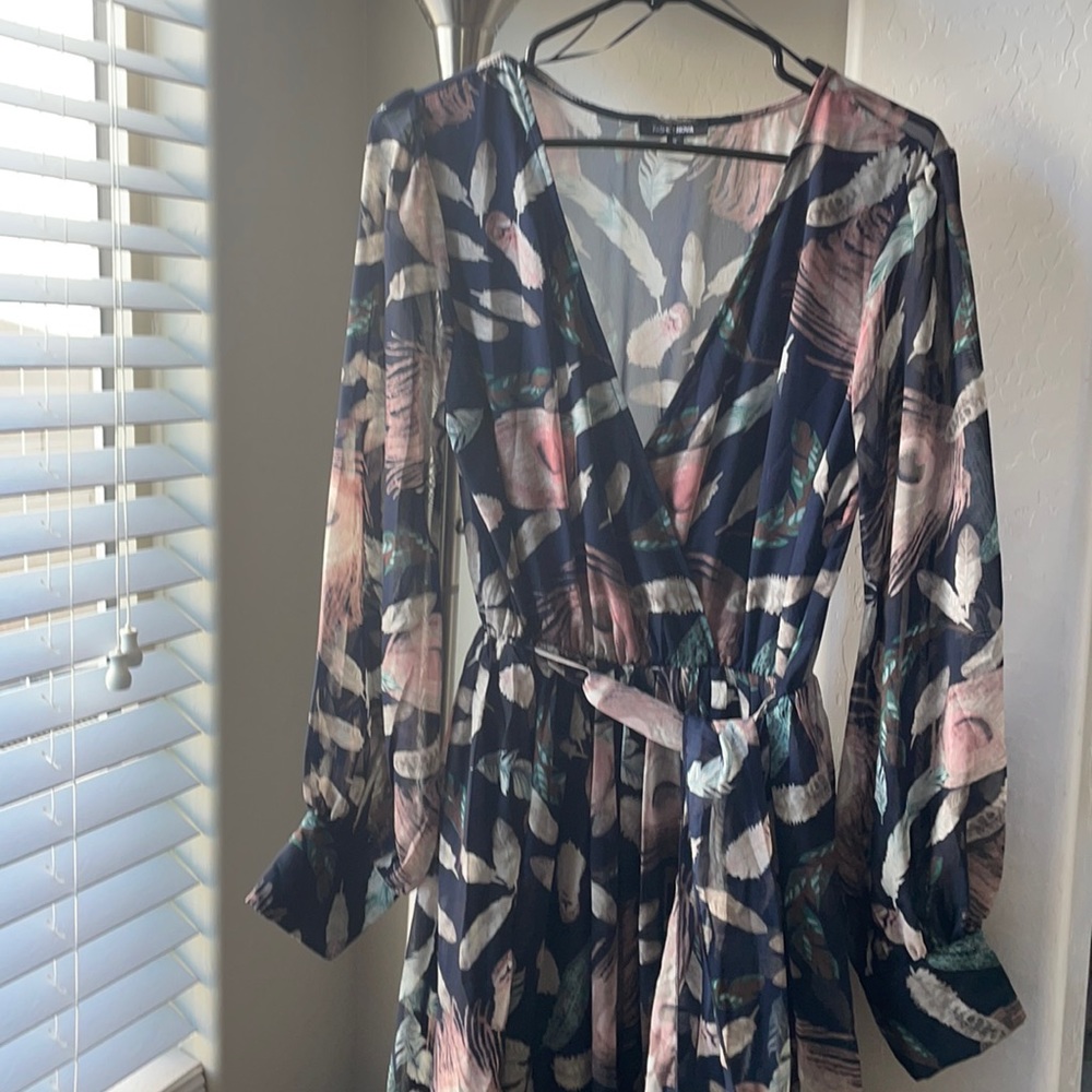 Feather Brunch Long dress